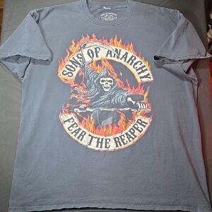 Sons of Anarchy Fear the Reaper Graphic Tee - Charcoal